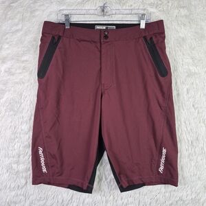 Fasthouse Crossline 2.0 Mountain Bike Shorts MTB Maroon Red Men’s 34 x 12